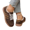 chaussures d'entraînement allemandes rétro pour femmes, nouveau style, à lacets, bloc de couleur, tête ronde, imprimé léopard, grande taille, chaussures décontractées à fond plat