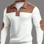 T-shirt Henley à Manches Longues