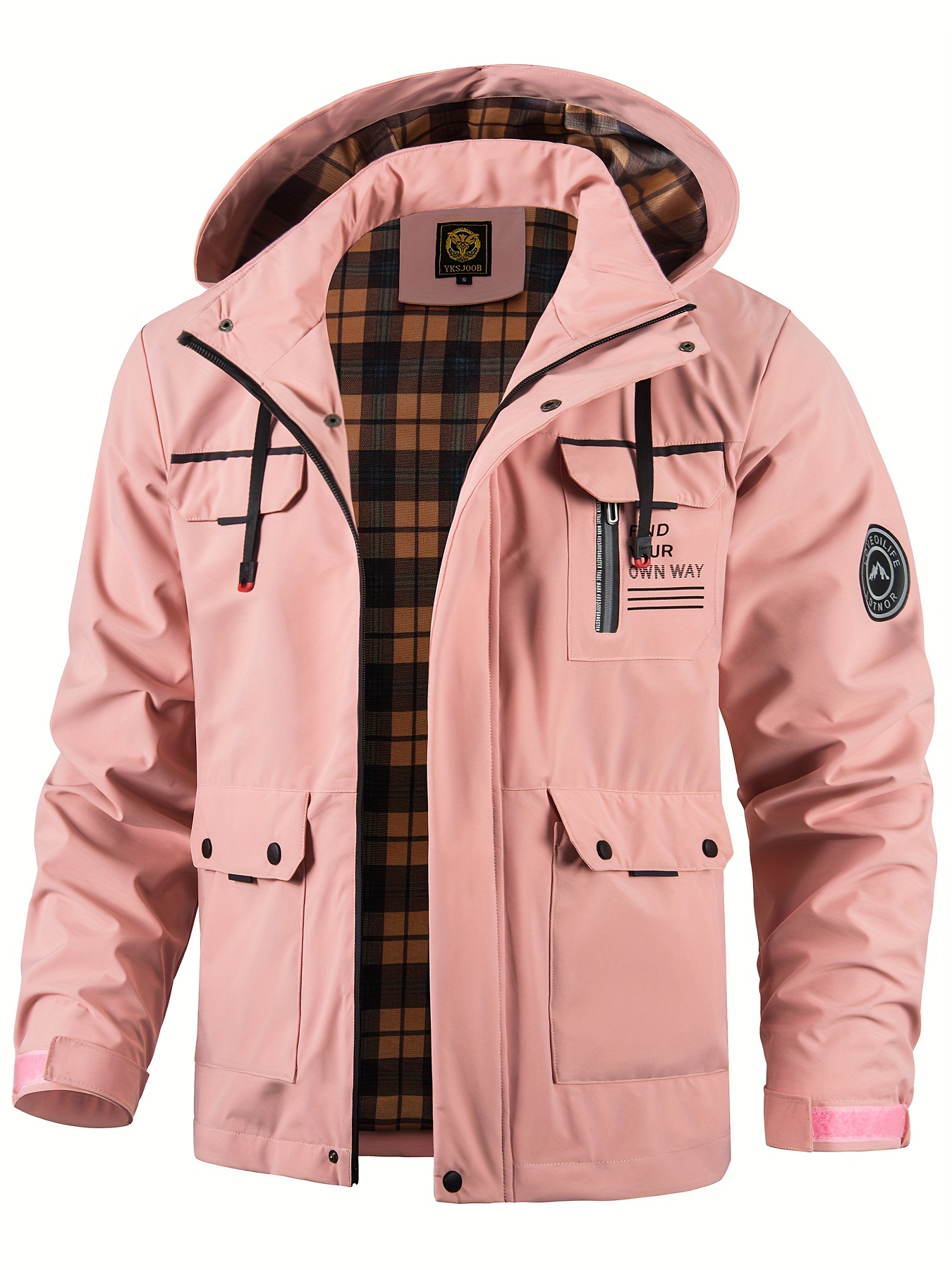 veste de sport légère pour hommes, d'extérieur, manteau décontracté coupe vent, respirant pour le printemps et l'automne, capuche amovible, conception multi poches, convient pour la randonnée, le cyclisme, la course et l'entraînement veste de sport légère pour hommes, d'extérieur, manteau décontracté coupe vent, respirant pour le printemps et l'automne, capuche amovible, conception multi poches, convient pour la randonnée, le cyclisme, la course et l'entraînement