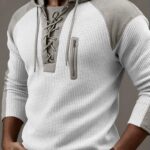 Polo Homme Maille à Capuche Texturée