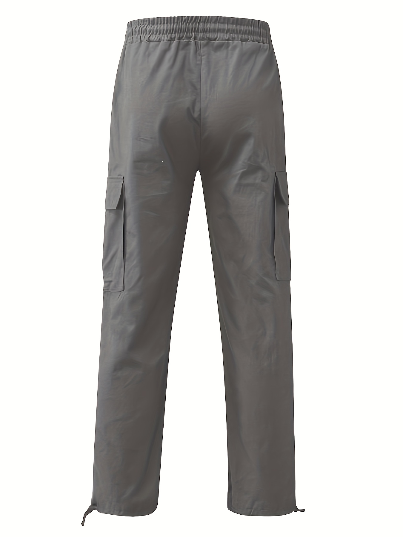 pantalon cargo décontracté pour homme, coupe regular, couleur unie, polyester, non extensible, style workwear, détails de poches, tissu tissé durable. pantalon cargo décontracté pour homme, coupe regular, couleur unie, polyester, non extensible, style workwear, détails de poches, tissu tissé durable.
