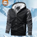 Cardigan Homme Épais Doublé à Capuche