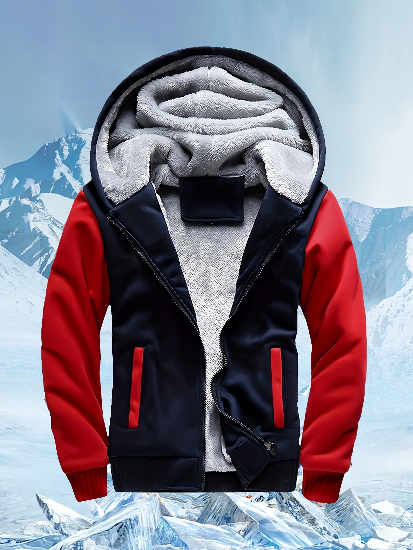 cardigan homme Épais doublé à capuche cardigan homme Épais doublé à capuche