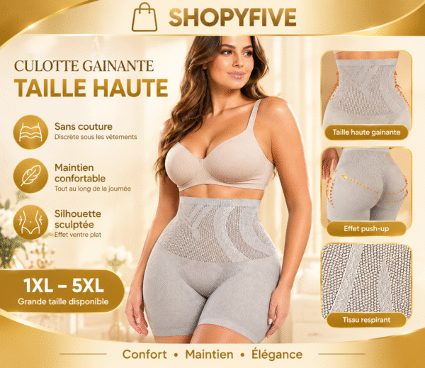 culotte gainante femme – taille haute remonte fessier