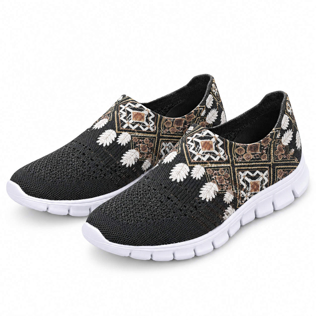 baskets femme légères florales — semelle souple baskets femme légères florales — semelle souple