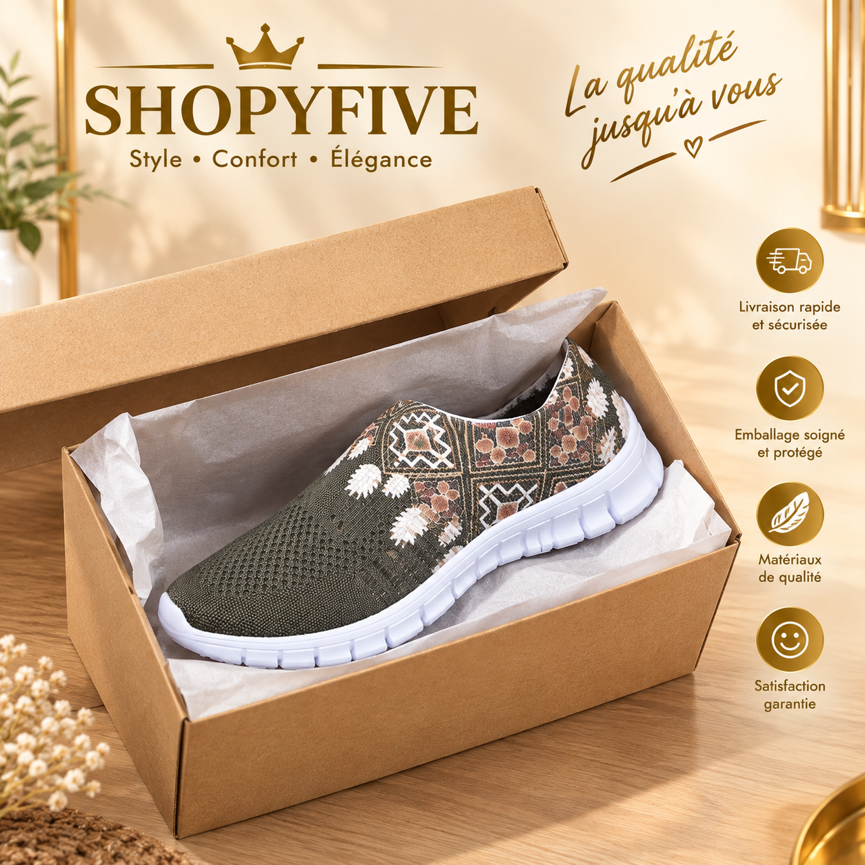 baskets femme légères florales — semelle souple baskets femme légères florales — semelle souple