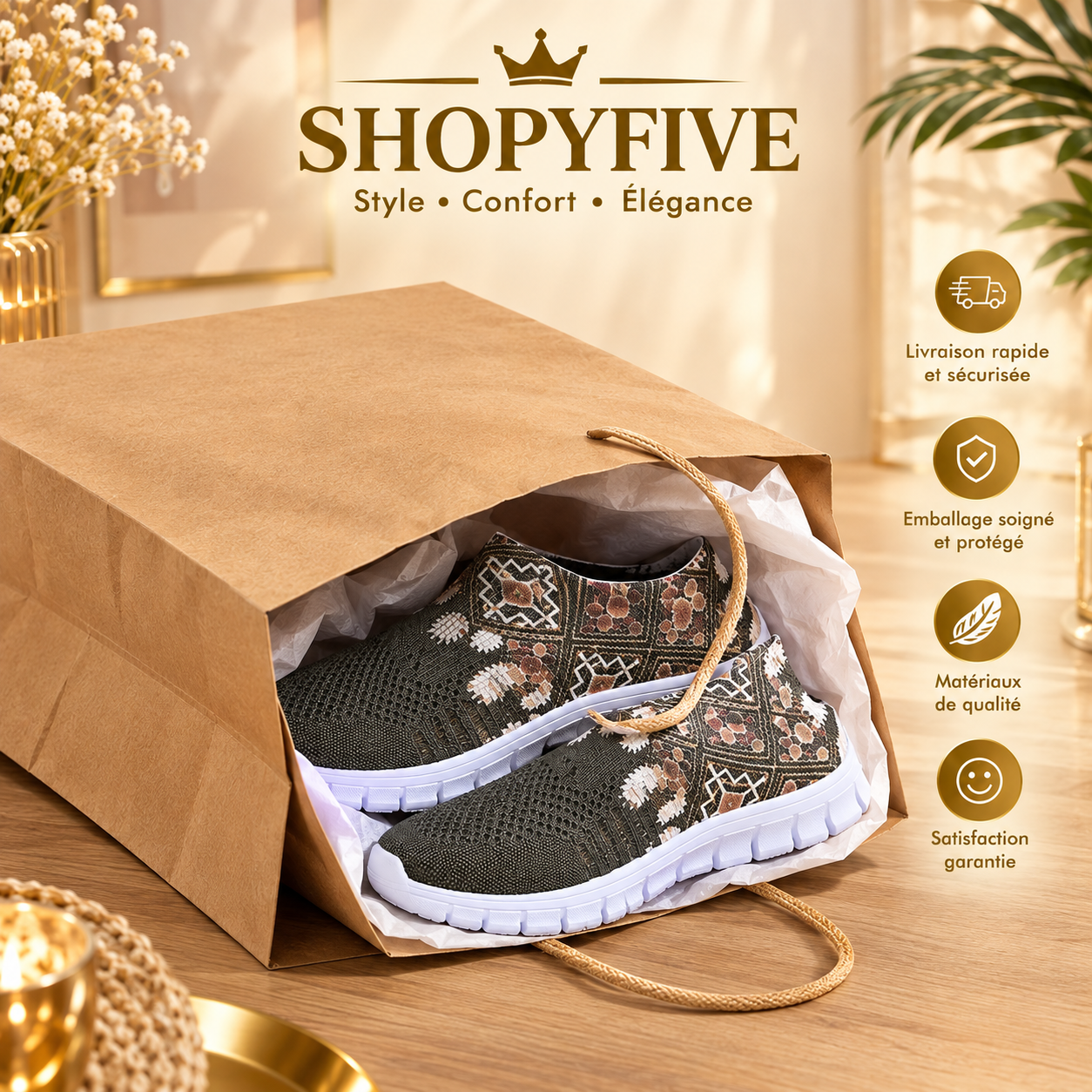 baskets femme légères florales — semelle souple baskets femme légères florales — semelle souple