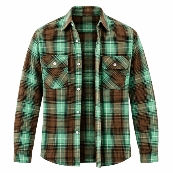 chemise à carreaux homme — vintage & décontractée