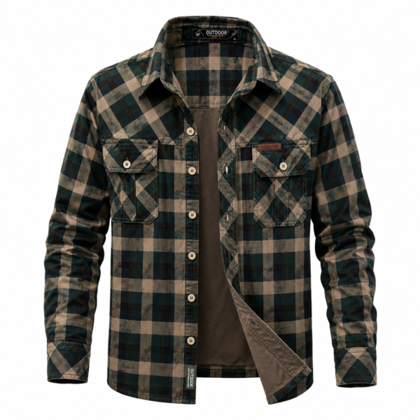 chemise à carreaux homme manches longues — style workwear