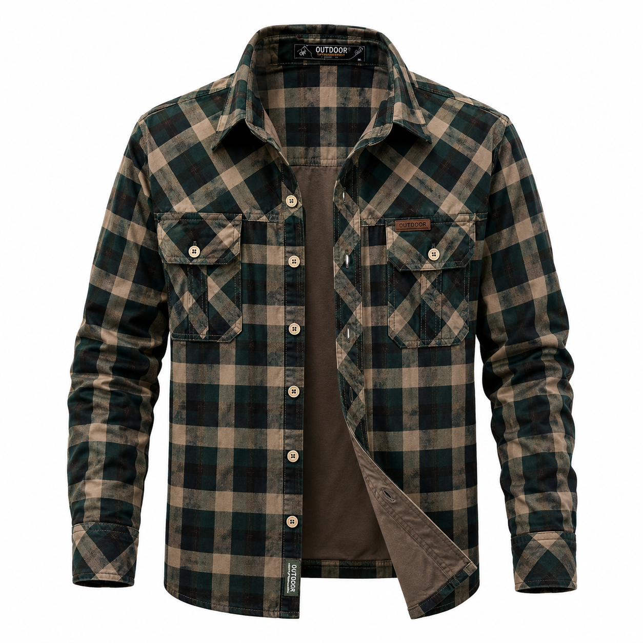 chemise à carreaux homme manches longues — style workwear chemise à carreaux homme manches longues — style workwear