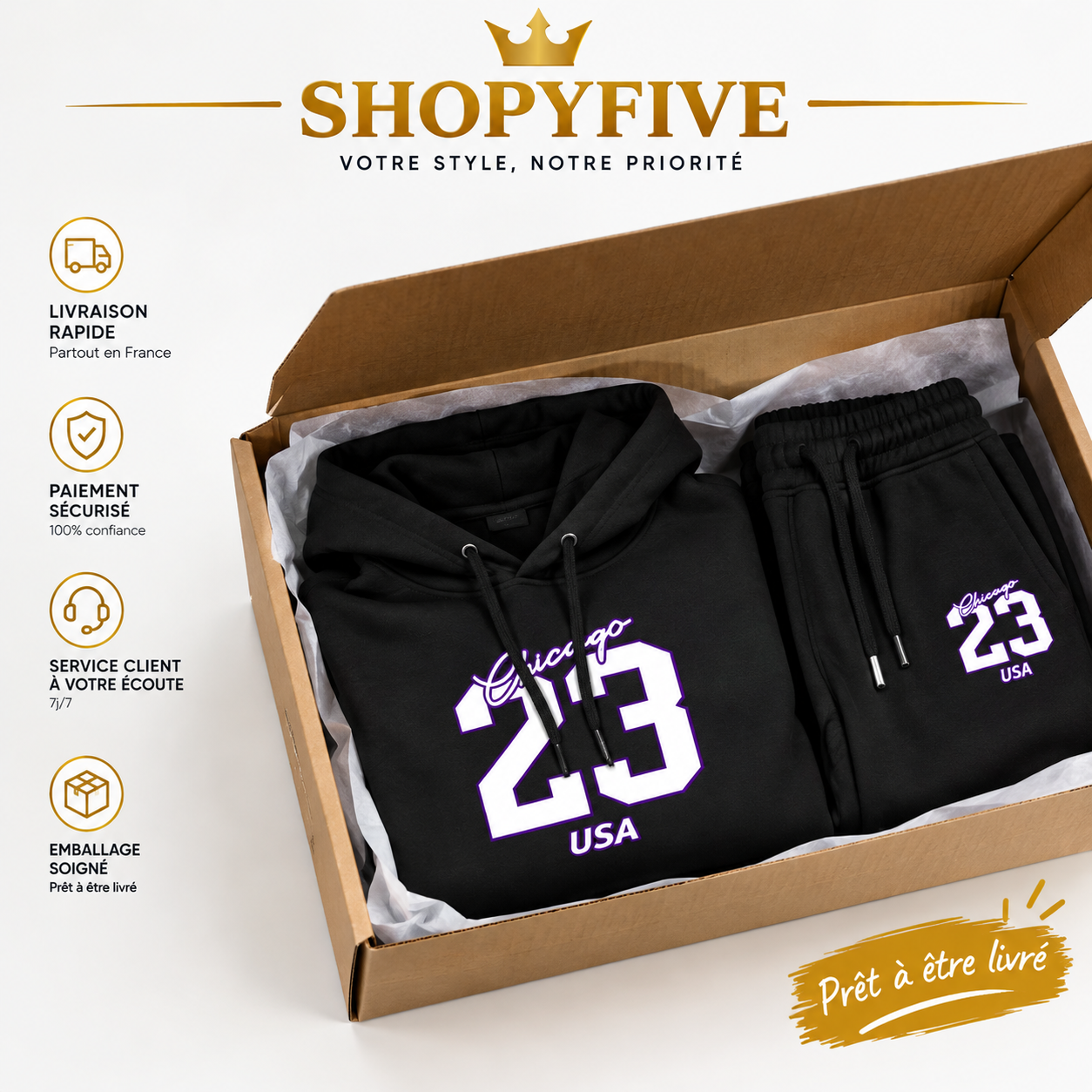ensemble sportif homme n°23 — hoodie + jogging ensemble sportif homme n°23 — hoodie + jogging