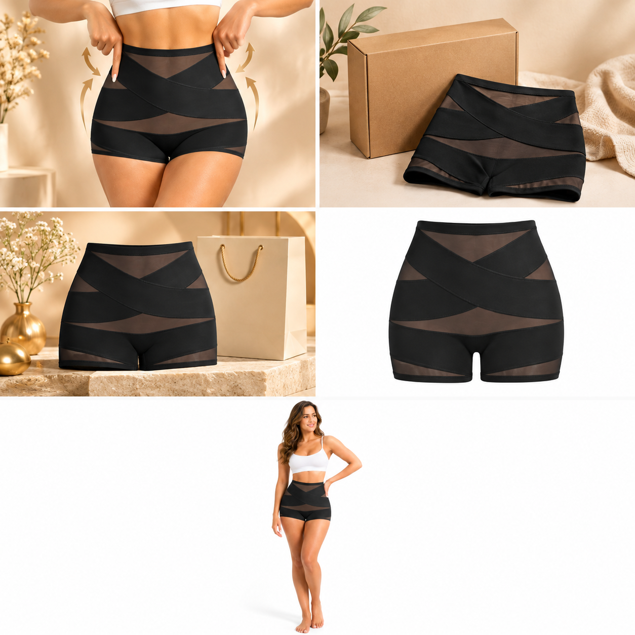 culotte gainante taille haute — fibre de glace & sans couture culotte gainante taille haute — fibre de glace & sans couture