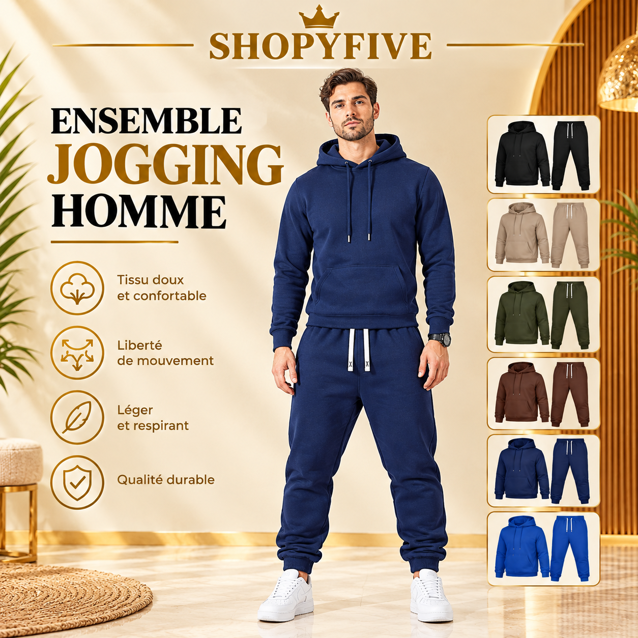ensemble sportif homme — sweat à capuche & jogging ensemble sportif homme — sweat à capuche & jogging