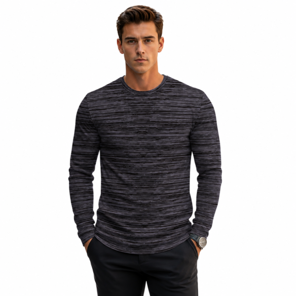 t shirt manches longues homme — séchage rapide, anti rides