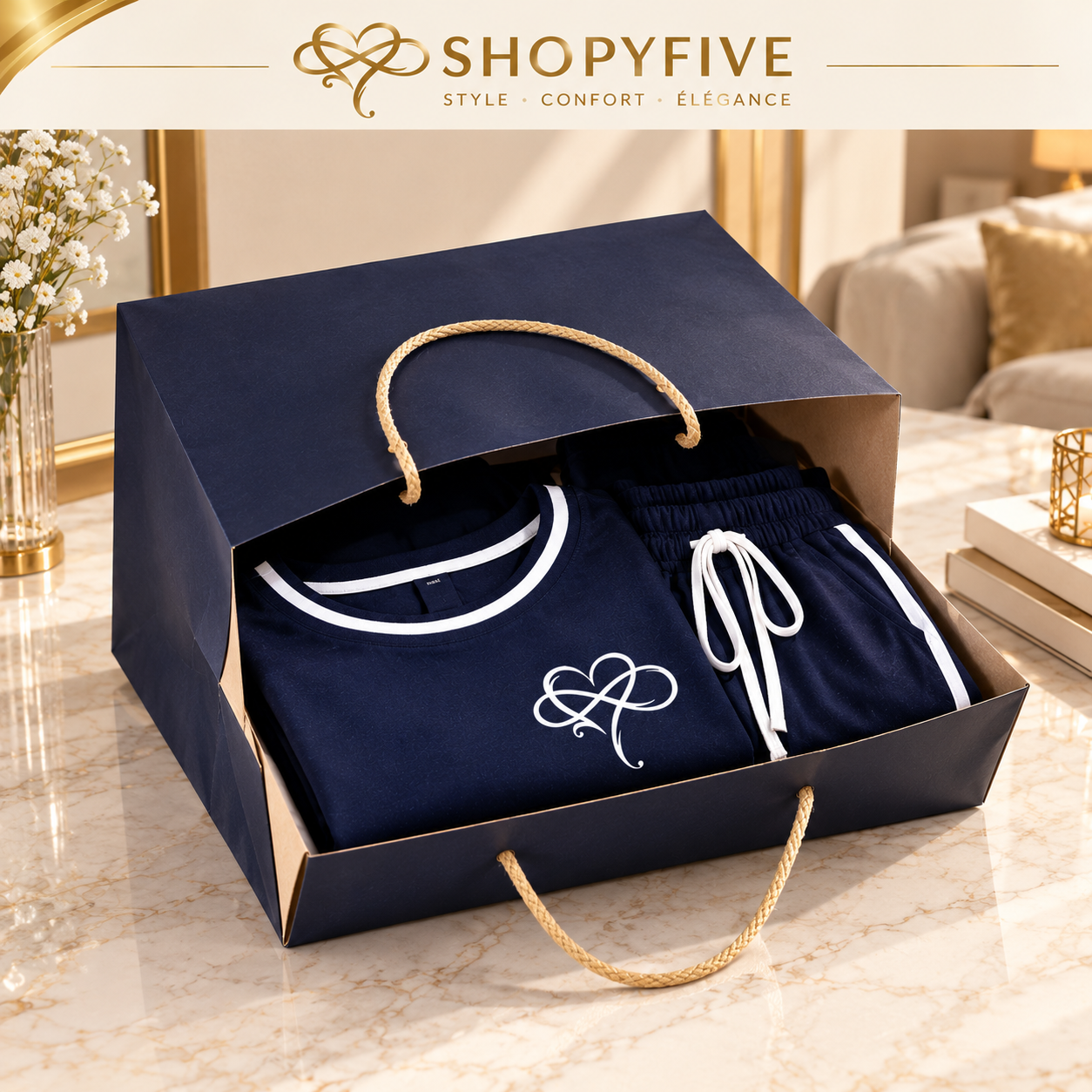 ensemble détente grande taille — imprimé cœur ensemble détente grande taille — imprimé cœur