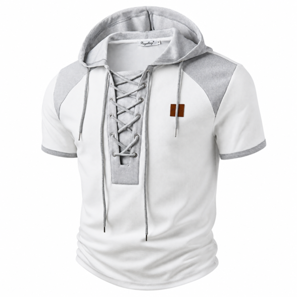 t shirt à capuche waffle homme — style urbain