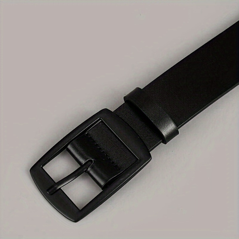 1pc ceinture en cuir pu tendance pour hommes, design facile et rétro, boucle lisse, pour la vie quotidienne des hommes, les loisirs, les fêtes, les festivals et le travail 1pc ceinture en cuir pu tendance pour hommes, design facile et rétro, boucle lisse, pour la vie quotidienne des hommes, les loisirs, les fêtes, les festivals et le travail