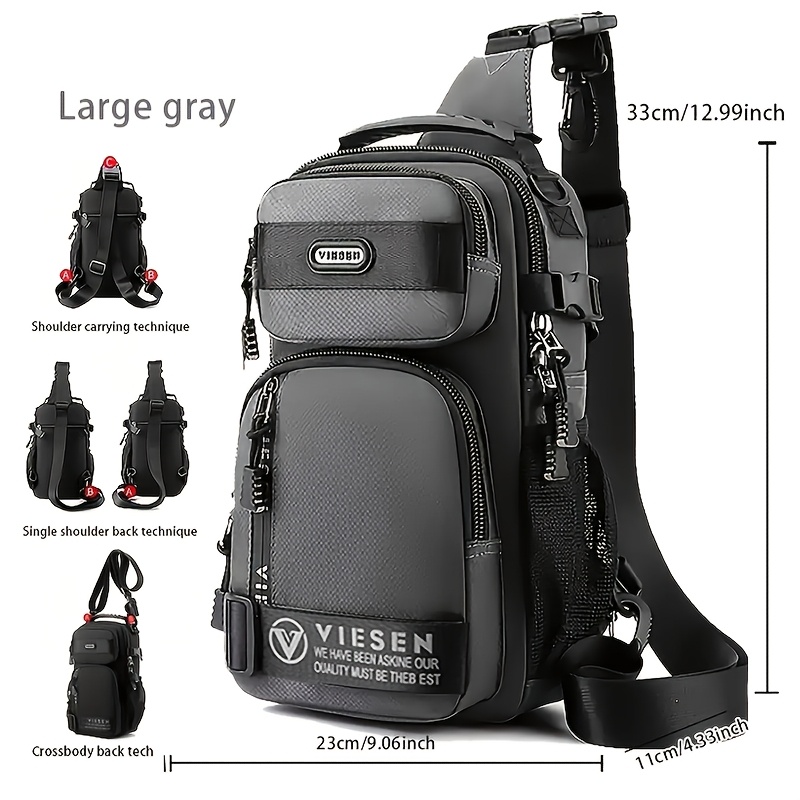 sac de poitrine tendance anti vol multi usage pour hommes et femmes, sac de voyage sportif à une épaule ou croisé, sac à dos léger et petit sac de poitrine tendance anti vol multi usage pour hommes et femmes, sac de voyage sportif à une épaule ou croisé, sac à dos léger et petit