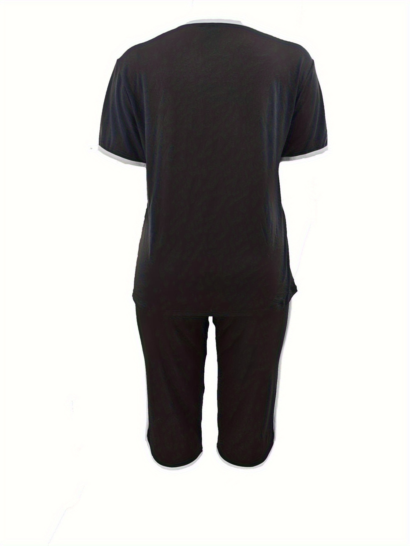 grande taille grande taille 1 ensemble printemps Été mode grande taille tenue femme manches courtes col rond imprimé cœur ruché pantalon capri ample avec poches vêtement décontracté streetwear grande taille grande taille 1 ensemble printemps Été mode grande taille tenue femme manches courtes col rond imprimé cœur ruché pantalon capri ample avec poches vêtement décontracté streetwear