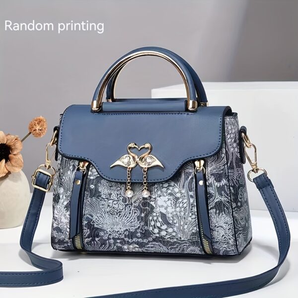 nouveau sac à main texturé haut de gamme pour femmes, élégant et pratique, imprimé, sac à main tendance, sac à bandoulière et sac à bandoulière pour dames à la mode.