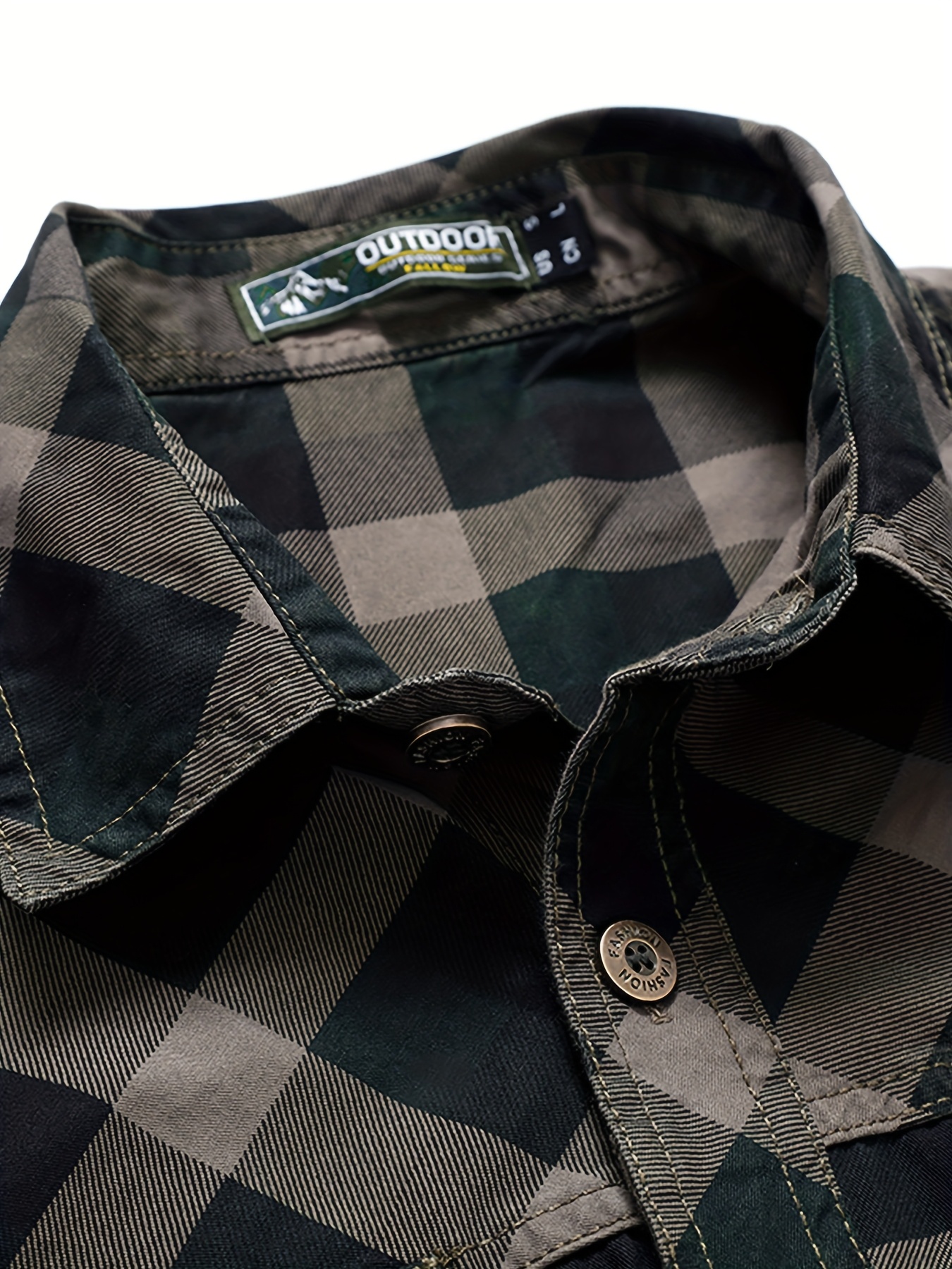 nouvelle chemise à carreaux à manches longues pour homme, printemps/automne, pour tenue décontractée quotidienne, chemise de travail avec grandes poches nouvelle chemise à carreaux à manches longues pour homme, printemps/automne, pour tenue décontractée quotidienne, chemise de travail avec grandes poches