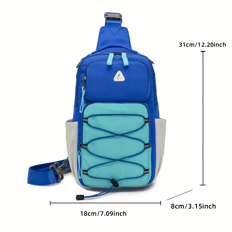 sac de poitrine tendance anti vol multi usage pour hommes et femmes, sac de voyage sportif à une épaule ou croisé, sac à dos léger et petit sac de poitrine tendance anti vol multi usage pour hommes et femmes, sac de voyage sportif à une épaule ou croisé, sac à dos léger et petit