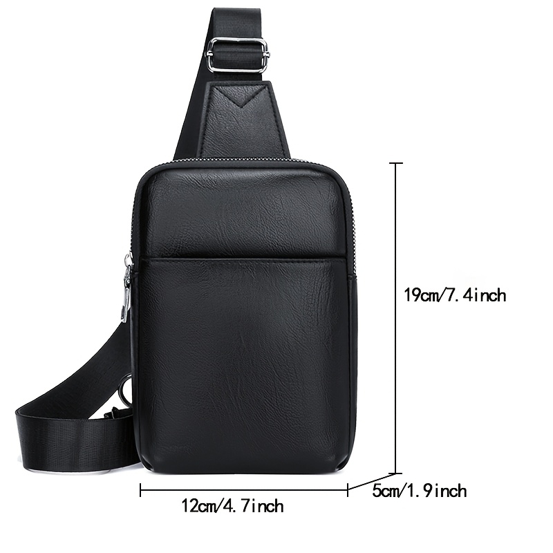 sac bandoulière poitrine homme pu sac à Épaule unique sac bandoulière poitrine homme pu sac à Épaule unique