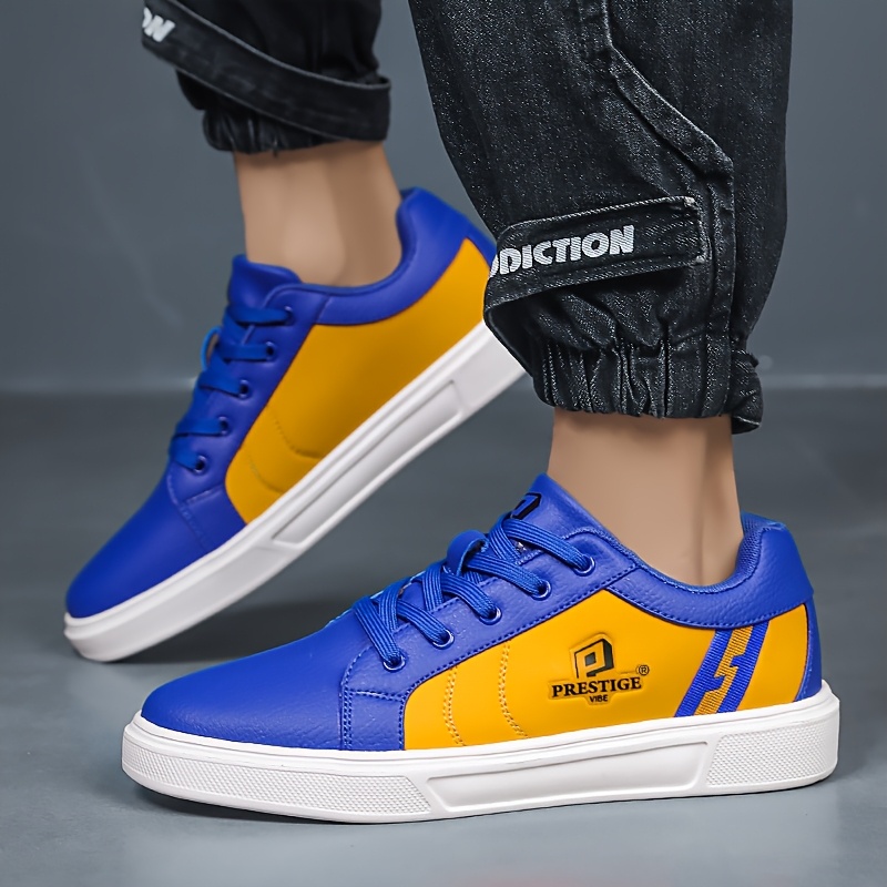 prestigevibe baskets d'entraînement pour hommes et grandes tailles chaussures de sport basses légères et amortissantes pour salle de sport, skateboard, tenue décontractée chaussures de sport (options multicolores) prestigevibe baskets d'entraînement pour hommes et grandes tailles chaussures de sport basses légères et amortissantes pour salle de sport, skateboard, tenue décontractée chaussures de sport (options multicolores)