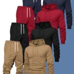 Ensemble Sport Décontracté Homme 8 Pièces — Hoodie & Jogging