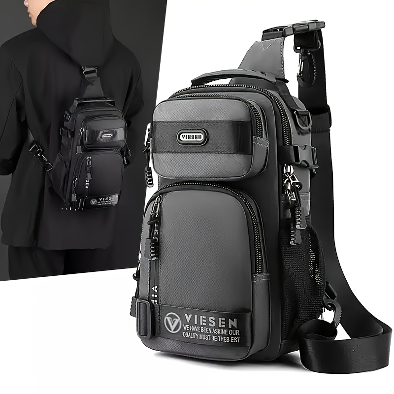 sac de poitrine tendance anti vol multi usage pour hommes et femmes, sac de voyage sportif à une épaule ou croisé, sac à dos léger et petit sac de poitrine tendance anti vol multi usage pour hommes et femmes, sac de voyage sportif à une épaule ou croisé, sac à dos léger et petit