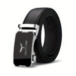 Ceinture Automatique Homme — Boucle Alliage Style Affûté