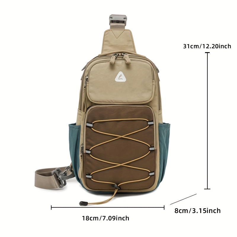 sac de poitrine tendance anti vol multi usage pour hommes et femmes, sac de voyage sportif à une épaule ou croisé, sac à dos léger et petit sac de poitrine tendance anti vol multi usage pour hommes et femmes, sac de voyage sportif à une épaule ou croisé, sac à dos léger et petit
