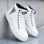 Baskets Montantes Sport Skate Homme — Blanc & Noir