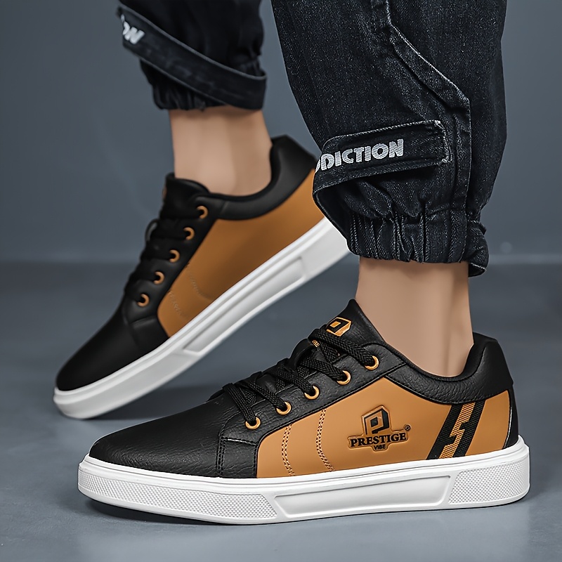prestigevibe baskets d'entraînement pour hommes et grandes tailles chaussures de sport basses légères et amortissantes pour salle de sport, skateboard, tenue décontractée chaussures de sport (options multicolores) prestigevibe baskets d'entraînement pour hommes et grandes tailles chaussures de sport basses légères et amortissantes pour salle de sport, skateboard, tenue décontractée chaussures de sport (options multicolores)