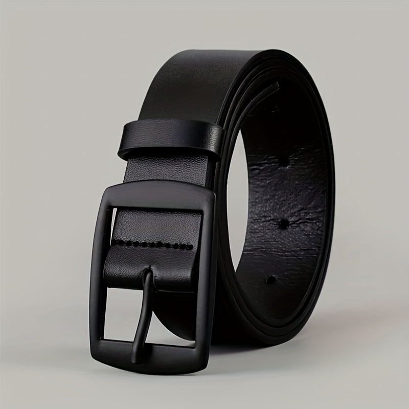 1pc ceinture en cuir pu tendance pour hommes, design facile et rétro, boucle lisse, pour la vie quotidienne des hommes, les loisirs, les fêtes, les festivals et le travail 1pc ceinture en cuir pu tendance pour hommes, design facile et rétro, boucle lisse, pour la vie quotidienne des hommes, les loisirs, les fêtes, les festivals et le travail