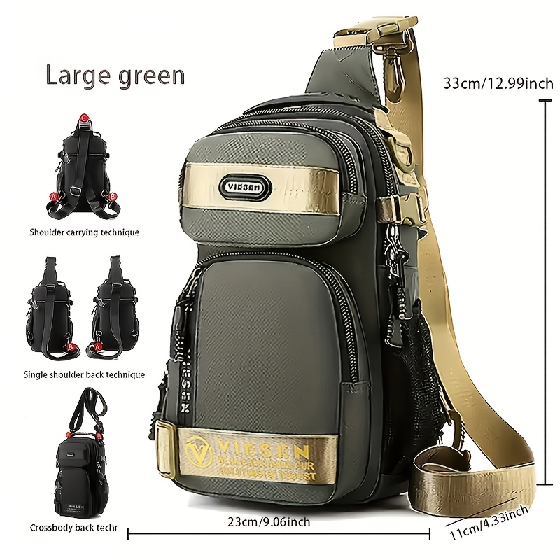 sac de poitrine tendance anti vol multi usage pour hommes et femmes, sac de voyage sportif à une épaule ou croisé, sac à dos léger et petit sac de poitrine tendance anti vol multi usage pour hommes et femmes, sac de voyage sportif à une épaule ou croisé, sac à dos léger et petit
