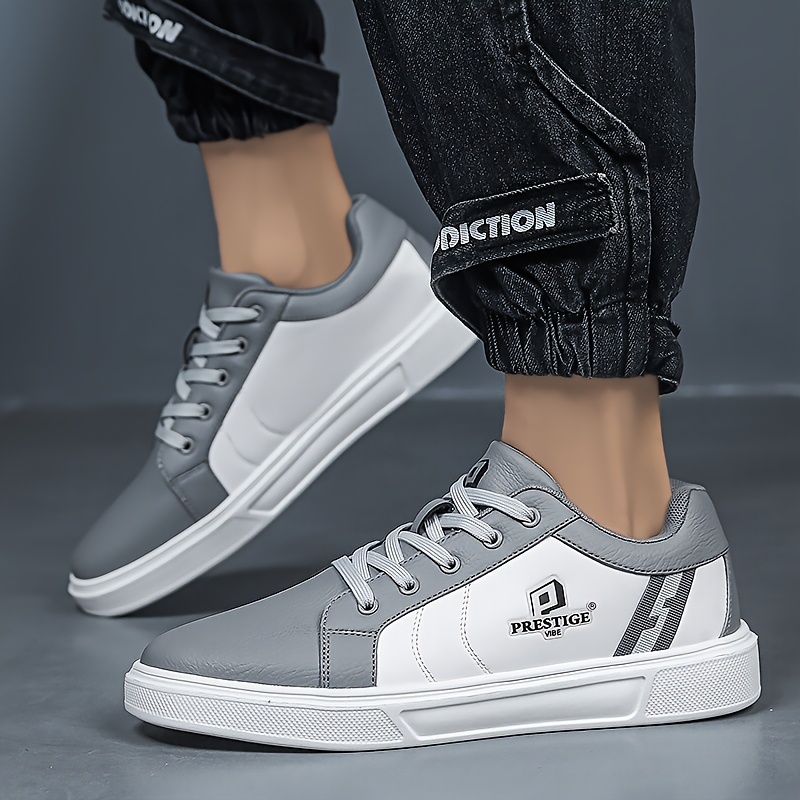 prestigevibe baskets d'entraînement pour hommes et grandes tailles chaussures de sport basses légères et amortissantes pour salle de sport, skateboard, tenue décontractée chaussures de sport (options multicolores) prestigevibe baskets d'entraînement pour hommes et grandes tailles chaussures de sport basses légères et amortissantes pour salle de sport, skateboard, tenue décontractée chaussures de sport (options multicolores)