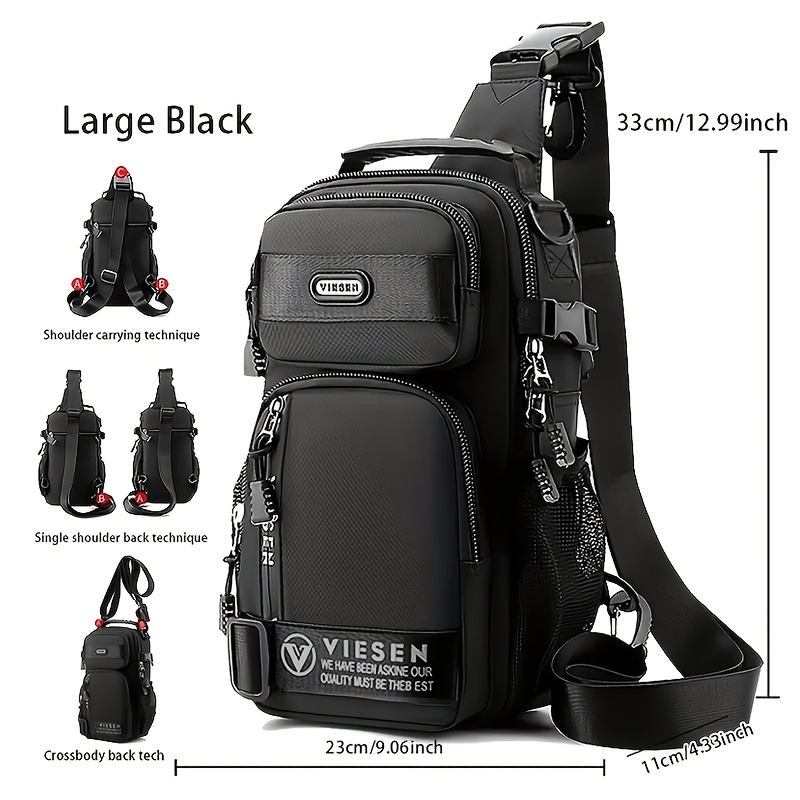 sac de poitrine tendance anti vol multi usage pour hommes et femmes, sac de voyage sportif à une épaule ou croisé, sac à dos léger et petit sac de poitrine tendance anti vol multi usage pour hommes et femmes, sac de voyage sportif à une épaule ou croisé, sac à dos léger et petit