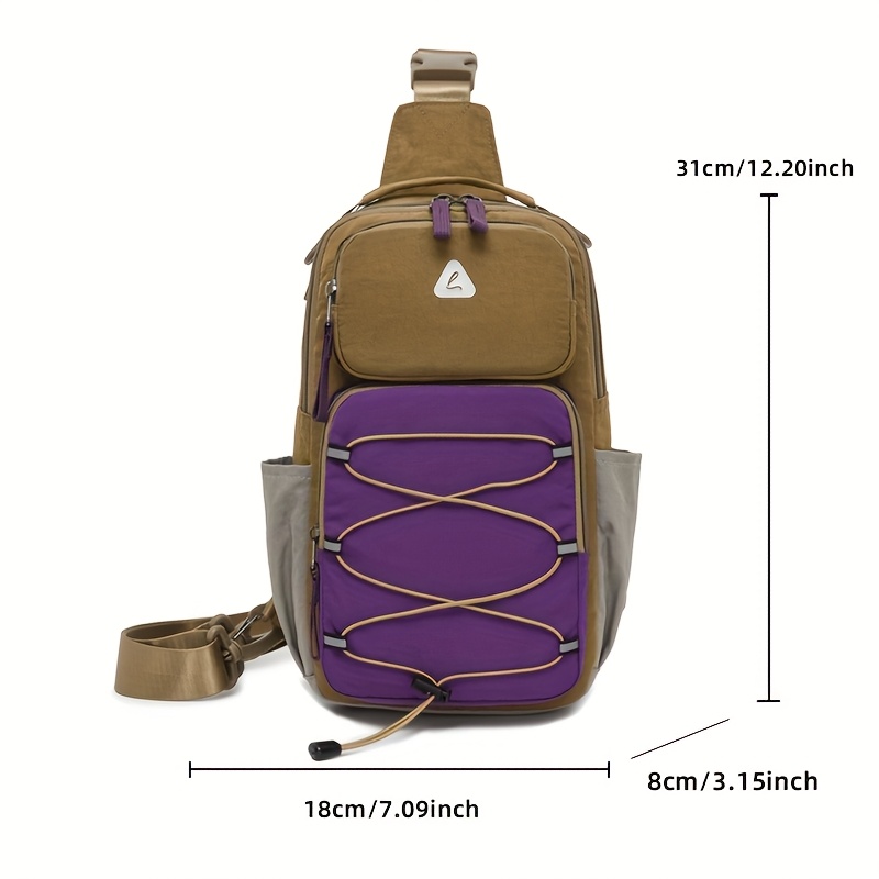 sac de poitrine tendance anti vol multi usage pour hommes et femmes, sac de voyage sportif à une épaule ou croisé, sac à dos léger et petit sac de poitrine tendance anti vol multi usage pour hommes et femmes, sac de voyage sportif à une épaule ou croisé, sac à dos léger et petit