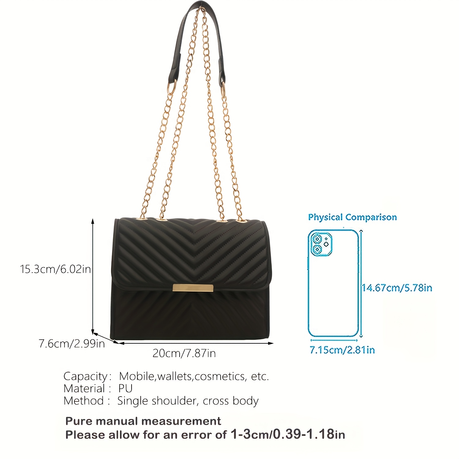 nouveau sac mini carré Élégant et minimaliste pour femmes sac bandoulière/Épaule à chaîne ajustable décontracté, disponible en 5 couleurs nouveau sac mini carré Élégant et minimaliste pour femmes sac bandoulière/Épaule à chaîne ajustable décontracté, disponible en 5 couleurs