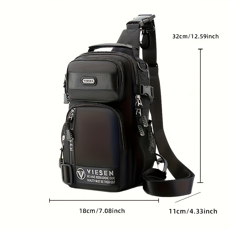 sac de poitrine tendance anti vol multi usage pour hommes et femmes, sac de voyage sportif à une épaule ou croisé, sac à dos léger et petit sac de poitrine tendance anti vol multi usage pour hommes et femmes, sac de voyage sportif à une épaule ou croisé, sac à dos léger et petit