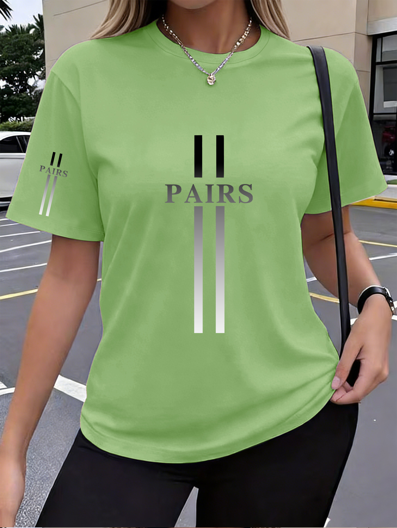 t shirt 1 pièce pour femme, style y2k, à manche unique, avec imprimé "paris" à rayures dégradées, vêtement de sport, confortable et respirant pour l'été, à col rond et manches courtes, haut élégant, décontracté, polyvalent pour le quotidien t shirt 1 pièce pour femme, style y2k, à manche unique, avec imprimé "paris" à rayures dégradées, vêtement de sport, confortable et respirant pour l'été, à col rond et manches courtes, haut élégant, décontracté, polyvalent pour le quotidien