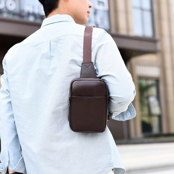 sac bandoulière poitrine homme pu sac à Épaule unique
