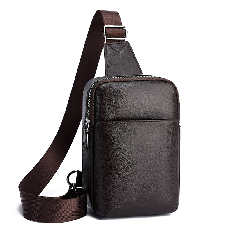sac bandoulière poitrine homme pu sac à Épaule unique sac bandoulière poitrine homme pu sac à Épaule unique