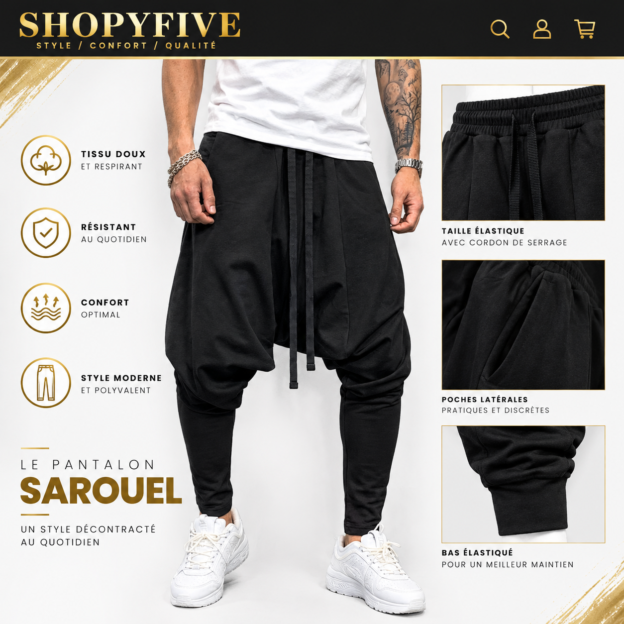 pantalon sarouel homme streetwear hip hop pantalon sarouel homme streetwear hip hop