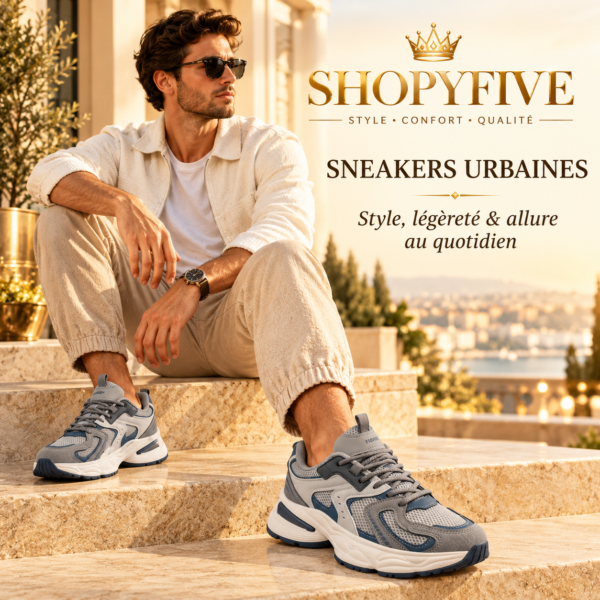 baskets running homme confort plus