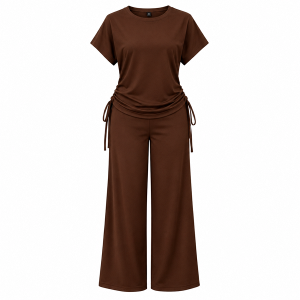 ensemble femme décontracté — t shirt & pantalon fluide