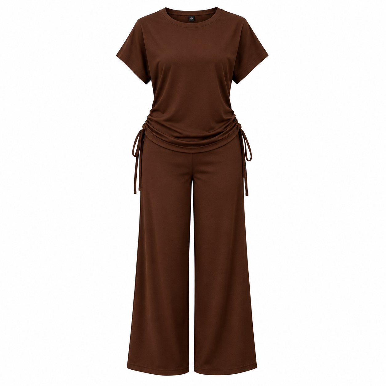 ensemble femme décontracté — t shirt & pantalon fluide ensemble femme décontracté — t shirt & pantalon fluide