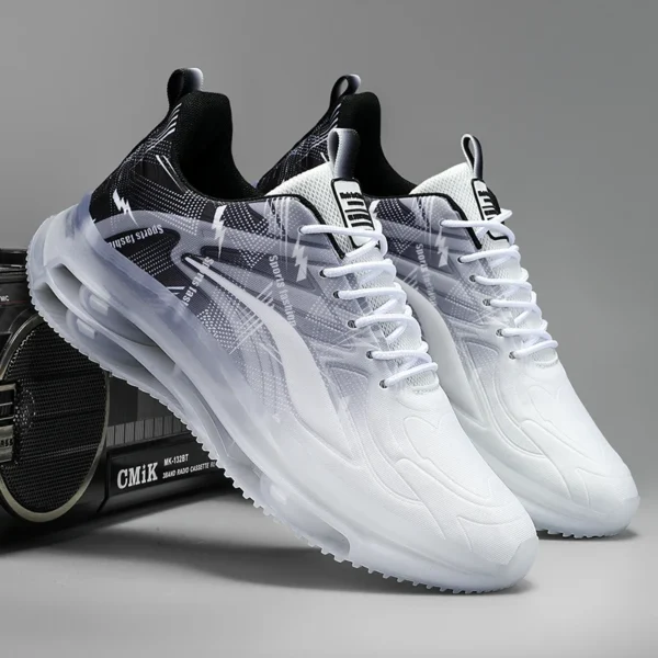 Home chaussures de basket ball à la mode pour hommes, avec coussin d'air, confortables et antidérapantes, respirantes et absorbant les chocs, adaptées aux activités de plein air pour hommes