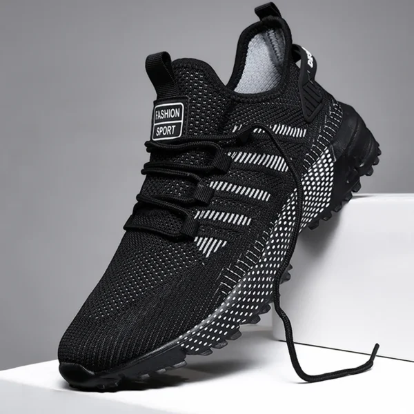 Home nouvelles baskets hommes chaussures décontractées mode respirant marche maille chaussures plates hommes sneaker 2026 tenis feminino noir homme chaussures de sport